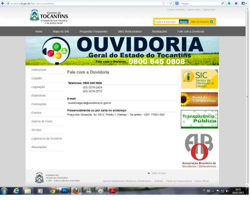 Acesso as informações no site da Ouvidoria vai aumentar a transparência das ações. 