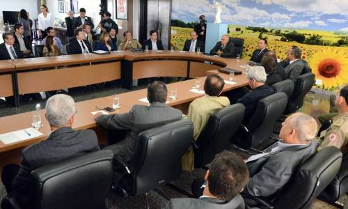 A solenidade de transmissão do cargo foi realizada na manhã desta sexta-feira, no Palácio Araguaia A solenidade de transmissão do cargo foi realizada na manhã desta sexta-feira, no Palácio Araguaia