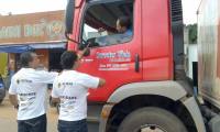 Trabalhos realizados fazem parte da campanha estadual de prevenção a acidentes no transito lançada pelo Detran Trabalhos realizados fazem parte da campanha estadual de prevenção a acidentes no transito lançada pelo Detran