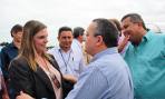 A vice-governadora Claudia Lelis com o governador do Mato Grosso, Pedro Taques