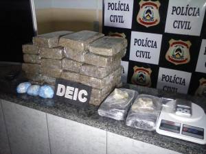 Policiais da Deic de Gurupi apreendem mais de 23 quilos de drogas