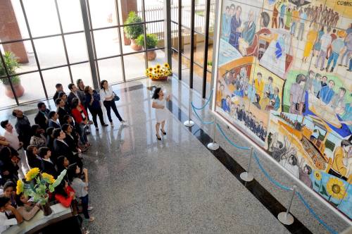  O objetivo da visita ao Palácio foi oportunizar aos jovens o conhecimento sobre o Executivo