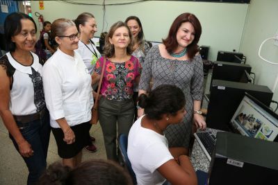 FOTO 2 - Márcio Vieira.jpeg Na Escola Estadual Jardim Paulista, o grupo gestor visitou salas de aula e setores administrativos