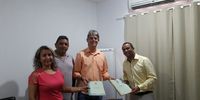 Entrega do Diagnostico para Praia Norte junto ao Secretario de Finanças Elton Abreu da Silva