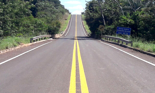 A Rodovia TO-126 no trecho entre Sítio Novo e Itaguatins também está com nova sinalização vertical e horizontal