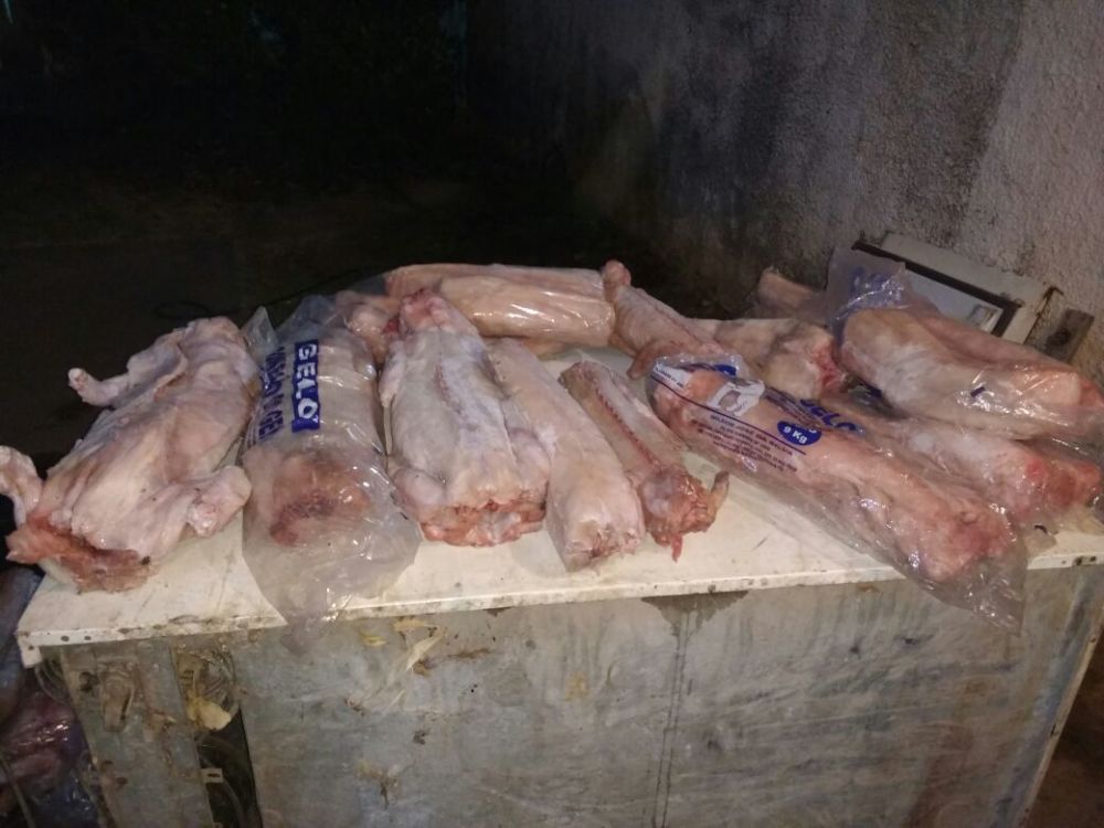 Homem é detido com 145 kg de carne de jacaré.jpg - Divulgação PMTO