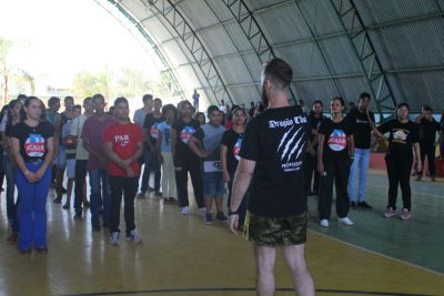 O Encontro contou com aulas de Muay Thai e Jiu Jitsu, jogos de Futsal masculino e feminino, apresentações de peças teatrais, RAP e dança. O Encontro contou com aulas de Muay Thai e Jiu Jitsu, jogos de Futsal masculino e feminino, apresentações de peças teatrais, RAP e dança.