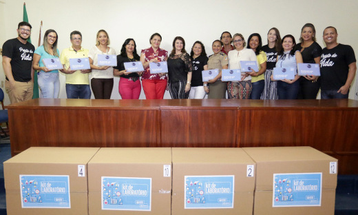 A secretária Wanessa Sechim encerrou o primeiro dia de formação para diretores das Escolas Jovem em Ação