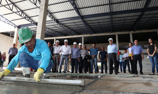 Governador também visitou obras da Escola de Tempo Integral de Paraíso