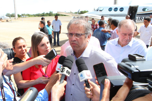 Governador Marcelo Miranda chegou a Palmas na manhã deste sábado, 07 