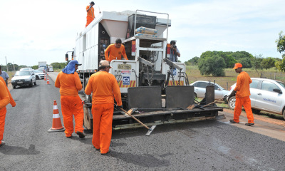 As obras, que terão mais de R$ 55 milhões para a recuperação de rodovias pavimentadas, serão iniciadas o mais rápido possível As obras, que terão mais de R$ 55 milhões para a recuperação de rodovias pavimentadas, serão iniciadas o mais rápido possível