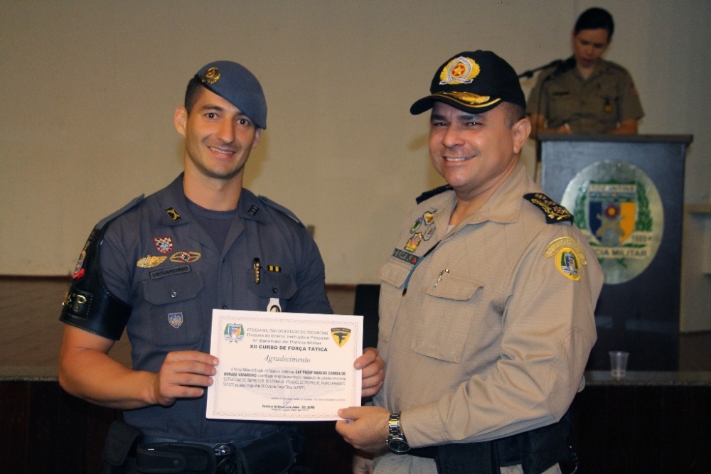 PMTO dá início ao 12º Curso de Força Tática com solenidade 