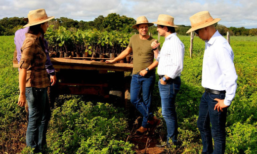 Equipe da Semarh em visita técnica da Fazenda Agropecuária Kehler para implantação do Projeto Sustentável