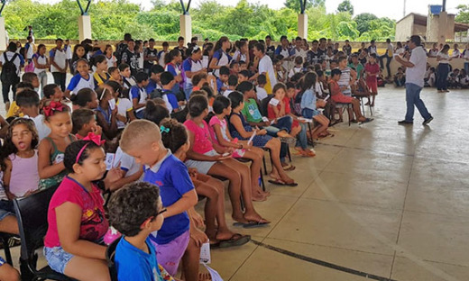 Projeto é desenvolvido com alunos do 4º ao 8º ano