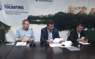 Secretário de Meio Ambiente e Recursos Hídricos, Renato Jayme, que é presidente do CERH, abre a reunião