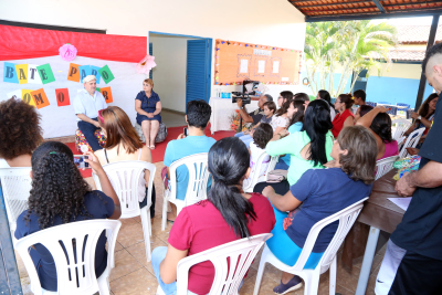 O momento proporcionou troca de experiências e foi voltado para a valorização da cultura na escola O momento proporcionou troca de experiências e foi voltado para a valorização da cultura na escola