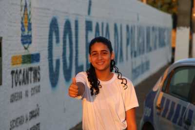 A estudante Karina Monteiro falou das mudanças que já ocorreram na escola A estudante Karina Monteiro falou das mudanças que já ocorreram na escola