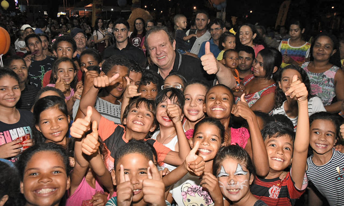 Durante festa em comemoração ao Dia da Criança o governador Mauro Carlesse anunciou o lançamento do programa Pátria Amada Mirim Durante festa em comemoração ao Dia da Criança o governador Mauro Carlesse anunciou o lançamento do programa Pátria Amada Mirim