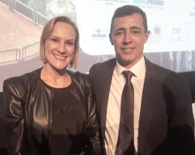 Secretário do Meio Ambiente Renato Jayme e diretora-presidente da ANA Cristiane Dias