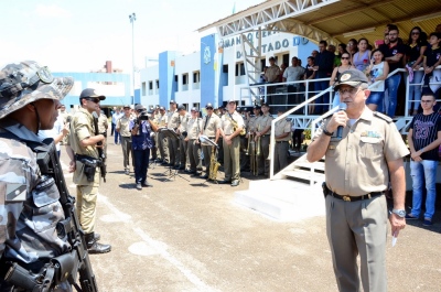 Comandante geral da PM em seu discurso