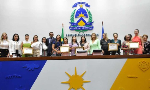 Foram homenageadas cinco mulheres que realizaram atividades de destaque no Tocantins