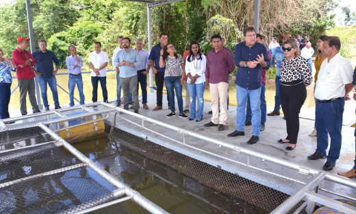 Evento ocorreu na Fazenda São Paulo, e reuniu mais de 20 prefeitos para conhecer o Parque Aquícola de Produção de Tilápia em Brejinho de Nazaré II, que tem por finalidade ser modelo para todo o Estado