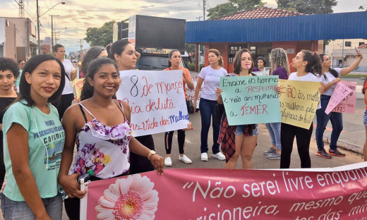 As mulheres chamaram atenção para os tipos de violências existentes; e do aumento de casos de registros de violência no município 