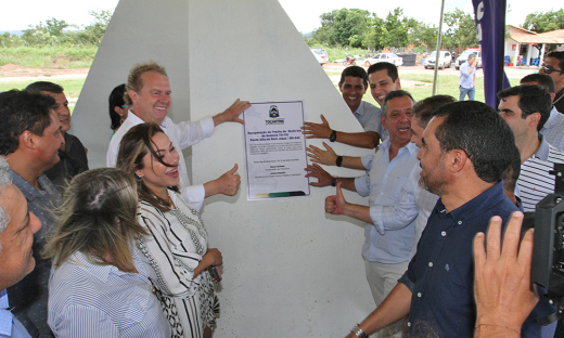 Inauguração trecho rodovia em Ponte Alta do Bom Jesus pelo Governador e comitiva