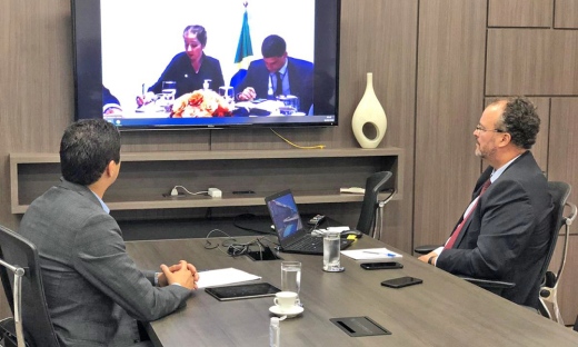 Representantes do Comitê de Gerenciamento de Crise do Tocantins se reúne em vídeo conferência com secretária especial de assuntos federativos, Déborah Aroxa