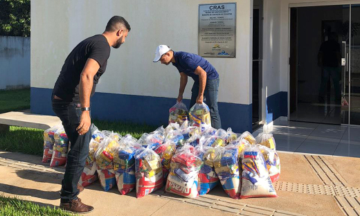 Município de Conceição do Tocantins foi um dos beneficiados com as cestas básicas neste sábado 