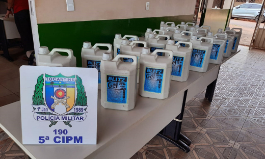 Entrega do material em Tocantinópolis, área da 5ª CIPM