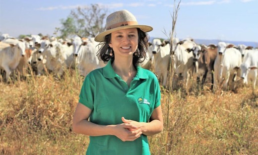 Proprietária da Fazenda Guará localizada em Aliança do Tocantins, Aline Kehrle