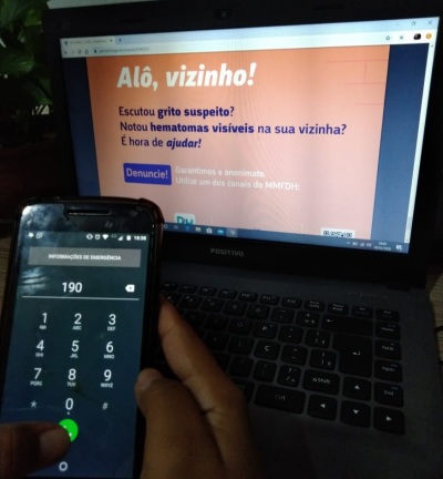 Em casos emergenciais, o principal é denunciar pelo Disque 190, acionando a Polícia Militar Em casos emergenciais, o principal é denunciar pelo Disque 190, acionando a Polícia Militar