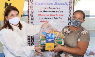 Governo do Estado inicia entrega de kits de alimento para alunos de escolas municipais por Araguaína Governo do Estado inicia entrega de kits de alimento para alunos de escolas municipais por Araguaína