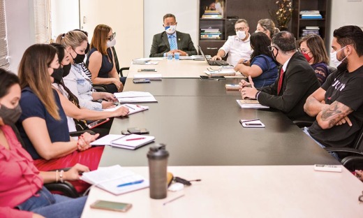 Durante a reunião, foram discutidas as etapas de implantação do selo “TO Seguro”