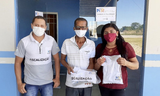 Recebimento da sala de Fiscalização no terminal rodoviário de Dianópolis e entrega de uniformes para os fiscais