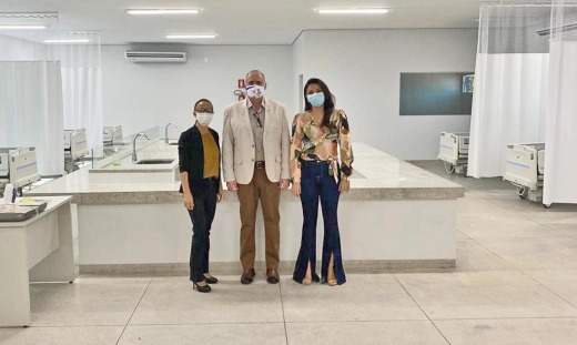 Edgar Tollini vistoriou leitos de UTI Covid em Augustinópolis