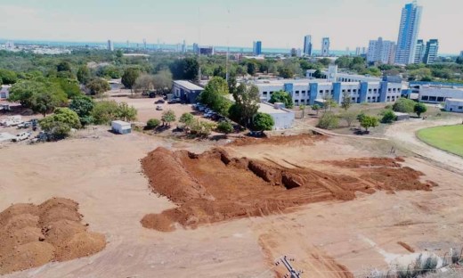 A construção das obras do Centro Olímpico iniciou na última sexta-feira, 10, na área onde está o Quartel do Comando Geral da PMTO
