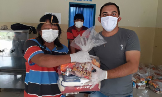 Até o final de semana, os estudantes das escolas indígenas receberão os kits de alimentos entregues pelo Governo do Tocantins