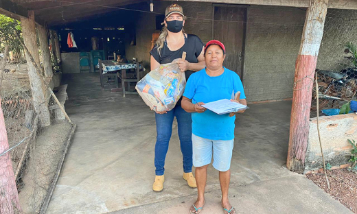 A dona Maria Josefa mora há oito anos no assentamento Lago Verde, em Santa Rita do Tocantins
