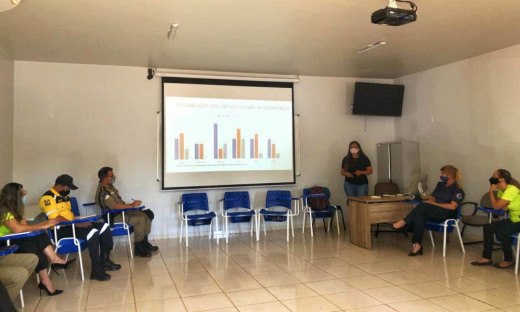 Participantes do encontro, que ocorreu na sede do 1º Batalhão da PM em Palmas