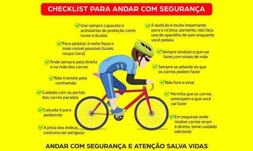 Durante esta semana serão realizadas ações preventivas e repressivas com motoristas e ciclistas