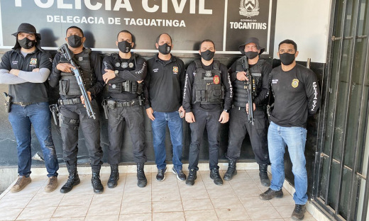 Policiais Civis que participaram da operação Caripó no Tocantins 