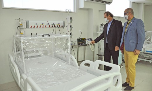 O Hospital Estadual de Combate à Covid-19 faz parte de uma cooperação técnica entre o Governo do Tocantins e o Centro Oncológico de Palmas
