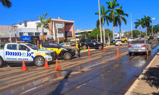 As ações ocorreram em pontos estratégicos da capital