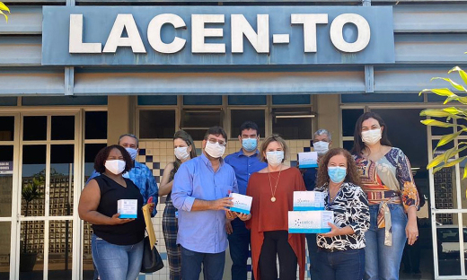 Lacen Tocantins recebe doações de testes Covid-19 do município de Santa Fé do Araguaia