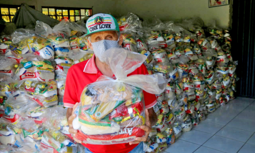 Nesta etapa da ação, foram entregues mais de 3 mil kits de alimentos para a associação da Colônia de Pescadores do Município