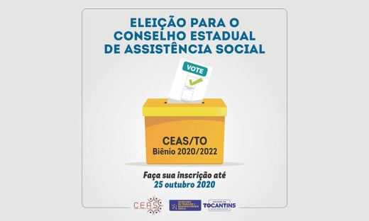 Governo informa sobre eleições do Conselho Estadual de Assistência Social 