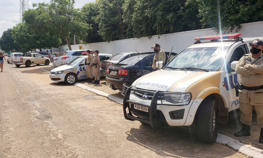 Polícia Militar em ação na região norte do Estado