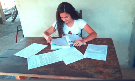 Aluna Ana Beatriz ressaltou a aprendizagem que alcançou participando do processo